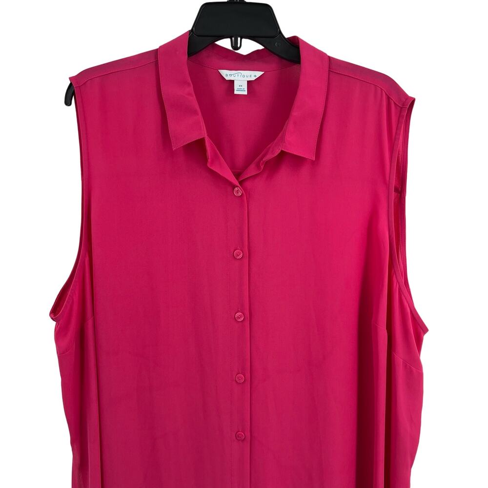 Boutique + Coverup Shirt Style 2X‎ Pink